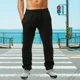 thumbnail image 4 of Pantalónes Recto Sueltos De Hombre Casual De Algodón Y Lino, 4 of 4