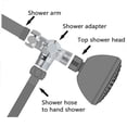 thumbnail image 3 of ZheElen Silver Adapter T Adapter - Conveniently Switch Between Shower Functions 3 Way Shower Diverter Valve Switch Wing shaped handle Wing shaped handle, 3 of 6