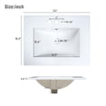 thumbnail image 7 of Aukfa 24" Bathroom Vanity with SinkFreestanding Single Sink Bathroom Cabinet with Soft-Close Doors,Gray, 7 of 7