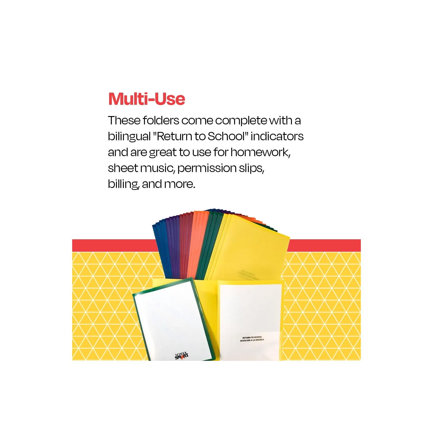 Take Home Folders, Assorted Colors, Set of 24