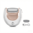 thumbnail image 1 of Brown Electric Foot Callus Remover with 2 Grinding Heads - Rechargeable USB Lithium Battery, Powerful 2.0W Motor, Removable & Washable Design for Easy Dead Skin Removal, Lightweight ABS Material,, 1 of 4