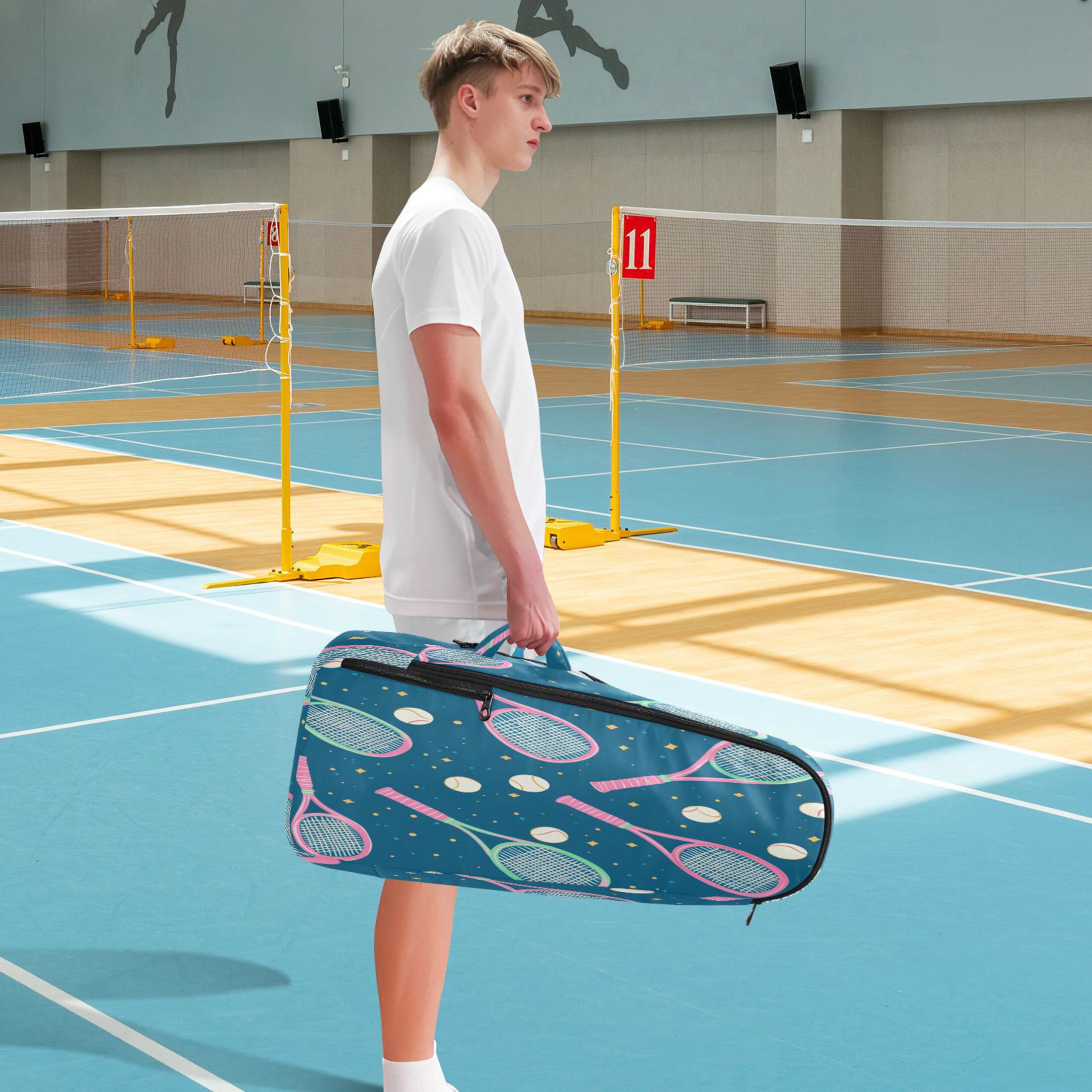 2 Racquet Holder Tennis Backpack Tennis Racket Covers Gym Bags Tennis