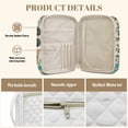 thumbnail image 6 of Xixirimido Bible Cover Case Large Quilted Bible Carrying Case with Handles, Bible Study Supplies & Accessories Christian Gifts for Church, Boho Floral Elk Skull, 6 of 7