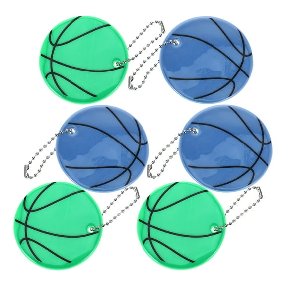 unbranded  6 Pcs Portable Reflective Keychains Convenient Backpack Reflectors