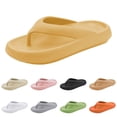 thumbnail image 1 of MIASHUI Summer Flip Flop Womens Outdoor Soft Soled Bathroom Slippers Sandals,Yellow,10.5, 1 of 8