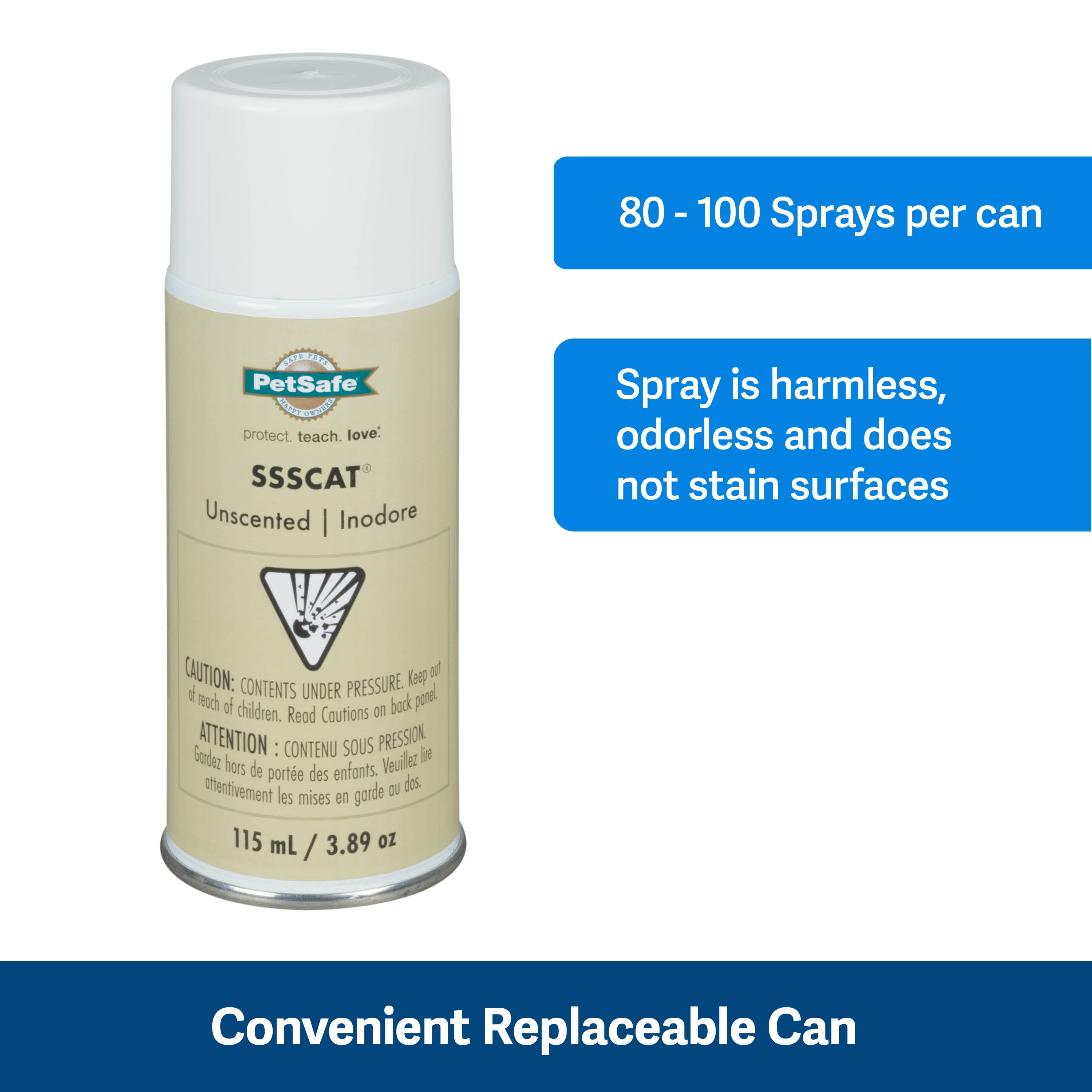 PetSafe SSSCAT Spray Deterrent Motion Activated Training Aid for Cats Dogs Keeps Pets Away from Furniture Walmart