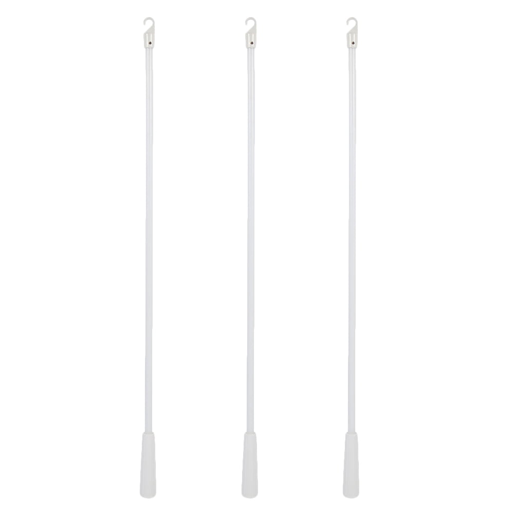 NUOLUX 3Pcs Drapery Wand Curtain Pull Rod Fiberglass Blind Wand