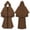 Brown, variant on A-Line Hooded Cloak for Men, Floor-Length Medieval Halloween Robe with Bow Tie Neck (1 PC) Red L