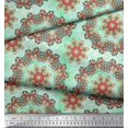thumbnail image 3 of Soimoi Polyester Crepe Fabric Mandala Kaleidoscope Decor Fabric Printed Yard 42 Inch Wide, 3 of 3