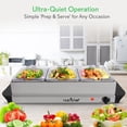 thumbnail image 5 of NutriChef PKBFWM21 - Food Warming Tray - Buffet Server Hot Plate Food Warmer, 5 of 7