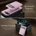 thumbnail image 5 of Decase for Google Pixel 9 Pro XL Wallet Case with Card Holder, Compatible with Mag-safe, RFID Blocking 2 in 1 Detachable Protective Phone Leather Cover with Kickstand for Women Men, Pink, 5 of 13