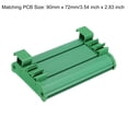thumbnail image 2 of Unique Bargains Support de Rail DIN pour 90mm x 72mm PCB, Boîtier, Support, Vert, 2 of 4