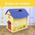 thumbnail image 3 of TEACH PLAY | Granja de Juguete de Madera para Niños y Bebés | Juguetes Educativos | Casita Granja Portátil con Animales de Madera | Juego de rol para Desarrollar Imaginación, 3 of 5