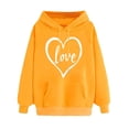 thumbnail image 2 of Womens Fashion Clothes Women Ndbuld Women's Print Winter Hoodie Pullover Tops Long Sleeved Comfortable Sweatshirt ,Yellow,L, 2 of 5