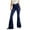Dark Blue, variant on Flare Jeans for Women Bootcut Crossover High Waisted Bell Bottom Jeans Trendy Yoga Pants Flare Leggings with Pockets