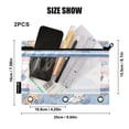 thumbnail image 4 of 2 Pack Flip Folders with Clear PVC Window Binder Pouches 3-Ring Binder Organizer for Office & Home Cute Cat Pattern, 4 of 6