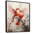 thumbnail image 2 of Designart "Birds in Flight Minimalism in Florida Sky II" Animals Floater Framed Wall Decor, 2 of 7