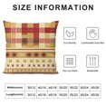 thumbnail image 6 of Rural Country Star Red Maroon Beige Buffalo Lattice Outdoor Pillow Covers Set of 2, Decorative Waterproof Throw Pillow Case, Vintage Style  Linen Soft Cozy Cushion Pillowcases, 6 of 6