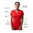 thumbnail image 3 of Adar Pro Modern Athletic Scrub Set For Women - Modern V-Neck Scrub Top & Yoga Jogger Scrub Pants, 3 of 7