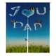 thumbnail image 1 of ABPHQTO Te amo papá mariposa cielo azul japonés Noren cortina puerta ventana tratamiento cortinas 85x150 cm, 1 of 1
