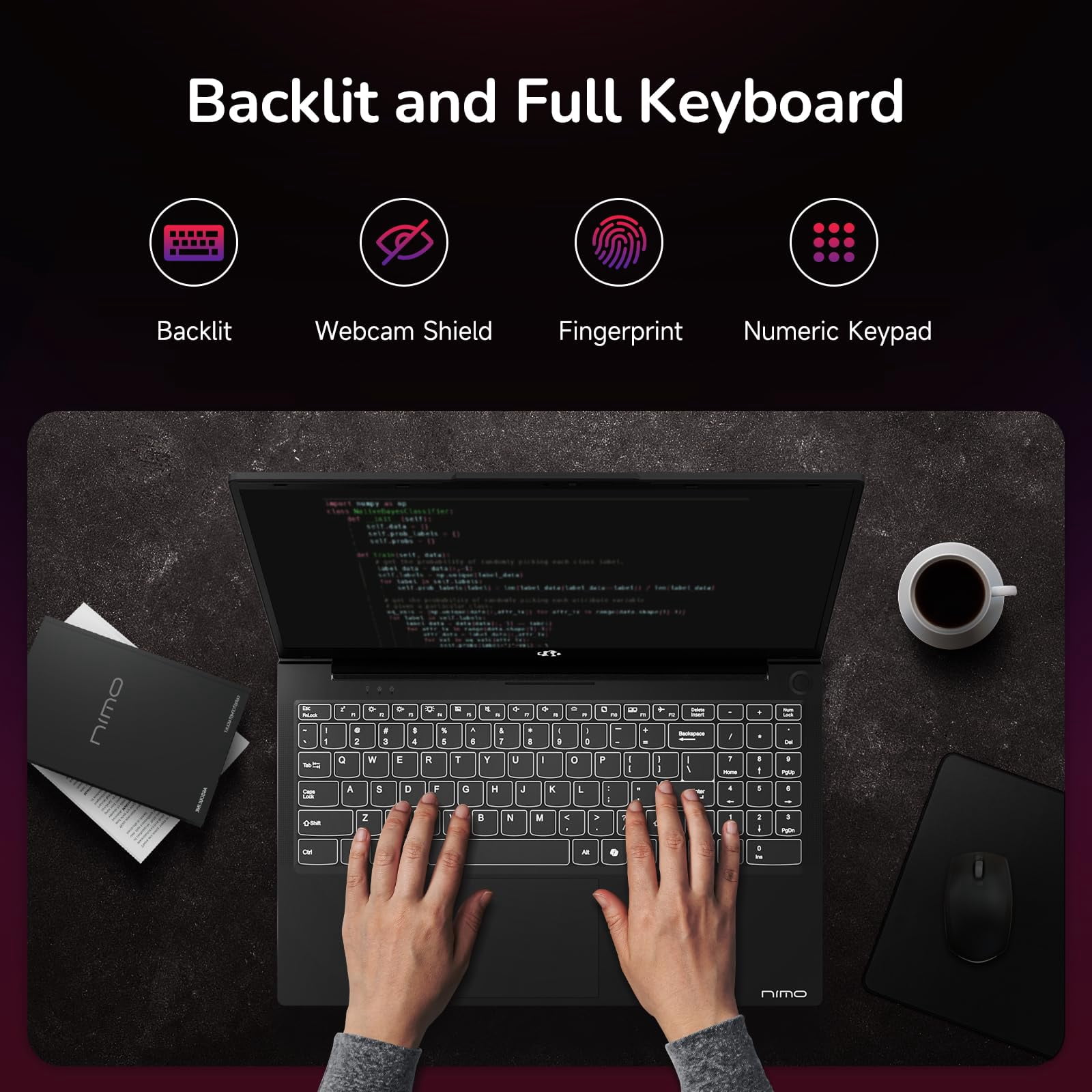 15.6 IPS FHD-Gaming-Laptop, 8 Cores AMD Ryzen 7 6800H 16GB DDR5 RAM 1TB SSD (Beat i7-12700H, Up to 4.7GHz) AMD Radeon 680M GPU-Computer with Backlit Keyboard Fingerprint,2 Years Warranty,Black