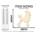 thumbnail image 2 of Unfinished Wood Poodle With Santa Hat Shape 20" / 1/4", 2 of 3
