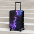 thumbnail image 4 of Cauagu Purple And Blue Nebula Print Travel Luggage Cover,Travel Dust-proof Suitcase Cover Softside Suitcase Protector for 18-32inch,Not Included Suitcase, 4 of 8