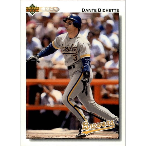 Dante Bichette 1992 Upper Deck MLB #378 Baseball Card Milwaukee Brewers