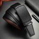 thumbnail image 5 of Black Men's Belt, Leather Ratchet Belt for Men Dress 120cm,Trim to Fit, 5 of 5