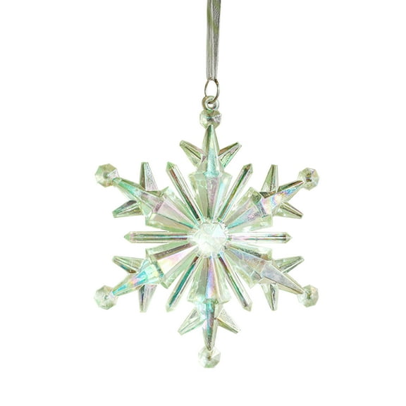 PRETXORVE Christmas Decorations, Christmas Tree Decorations, Christmas Acrylic Crystal Snowflake ornaments Christmas Tree Transparent Acrylic Pendants Christmas Winter Decorations