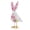 pink, variant on Easter Plush Bird Figurine with Long Legs and Bow for Table Shelf Home Decor