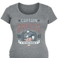 thumbnail image 3 of Marvel Captain America - Collegiate - Maternity Scoop Neck Graphic T-Shirt, 3 of 5