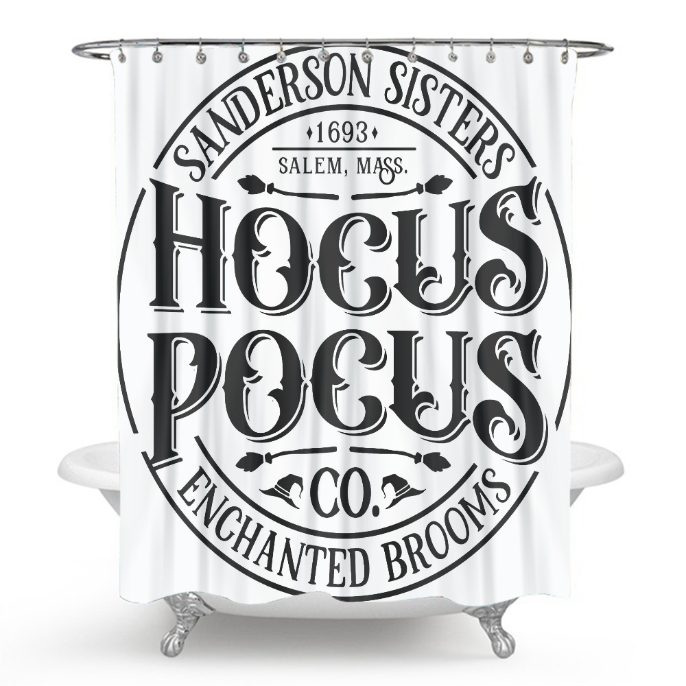 Shower Curtain Halloween Hocus Pocus I Smell Children Decorative