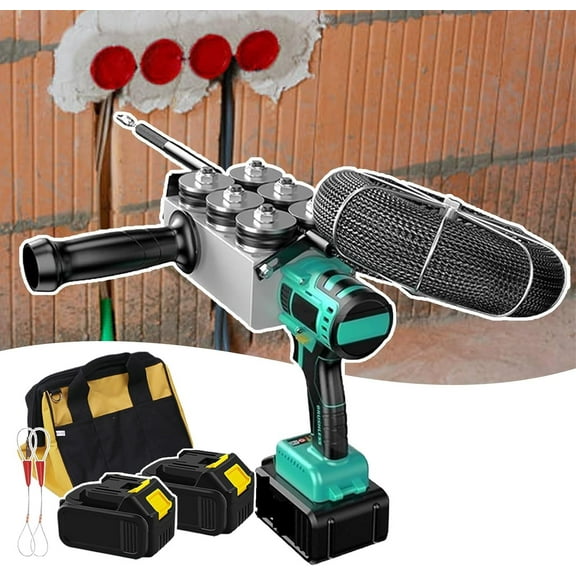 6 Pulley Fully Automatic Threading Machine for Straight/Coiled Pipe,Electrician's Cable Hidden Pipe Threading Device with 30m Steel Wire Lead,Speed: 40m/Min | Pulling Force: 70kg