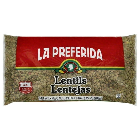 - (2 Pack) La Preferida Lentil Beans, 2 Lb