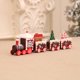 thumbnail image 4 of Christmas Wooden Train Decor Set, Cute Wooden Mini Train Ornaments Christmas Train Ornament Toys for Kids Gift (Set of 4), 4 of 5