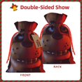 thumbnail image 2 of Pofeuu Five Nights At Freddy'S Print Christmas Gift Bag, Burlap Drawstring Pouch with Kraft Paper Card for Holiday, Party, and Birthday Wrapping-Small, 2 of 7