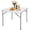 White-4, variant on Yunken Folding Table, Indoor Outdoor Portable Plastic Dining Card Table Utility Table for Camping Dining Event Party, White-6