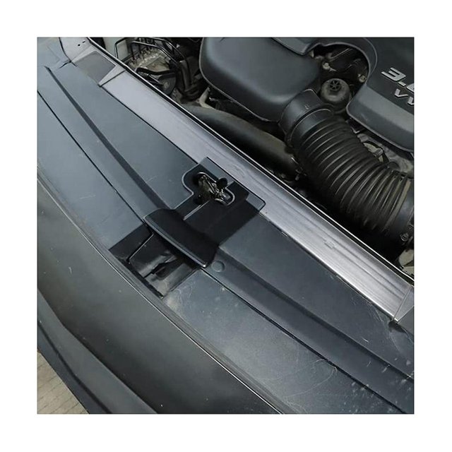 Cubierta protectora de bloqueo del capó del motor negro Embellecedor para 2009-2021