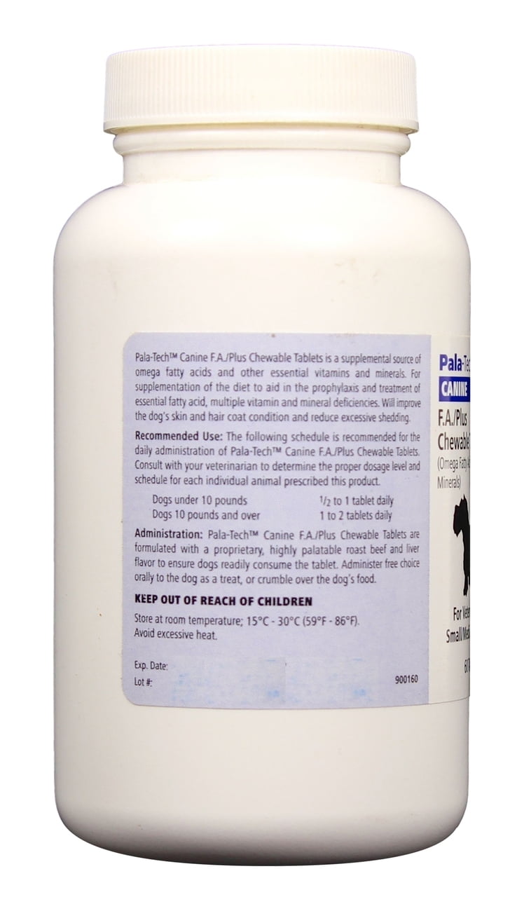 Pala-Tech Canine F.A./Plus for Small & Medium Dogs, 60 Ct