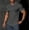 Dark Gray, variant on Golf Shirts for Men Short Sleeve Slim Fitted Button Turndown Collar Pullover Breathable Sports Workout Tops