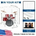 thumbnail image 5 of PENNZONI Drum Shield, Comes w/ 4 Panels & Living Hinges, 6 ft Clear Acrylic Panels, 5 of 18