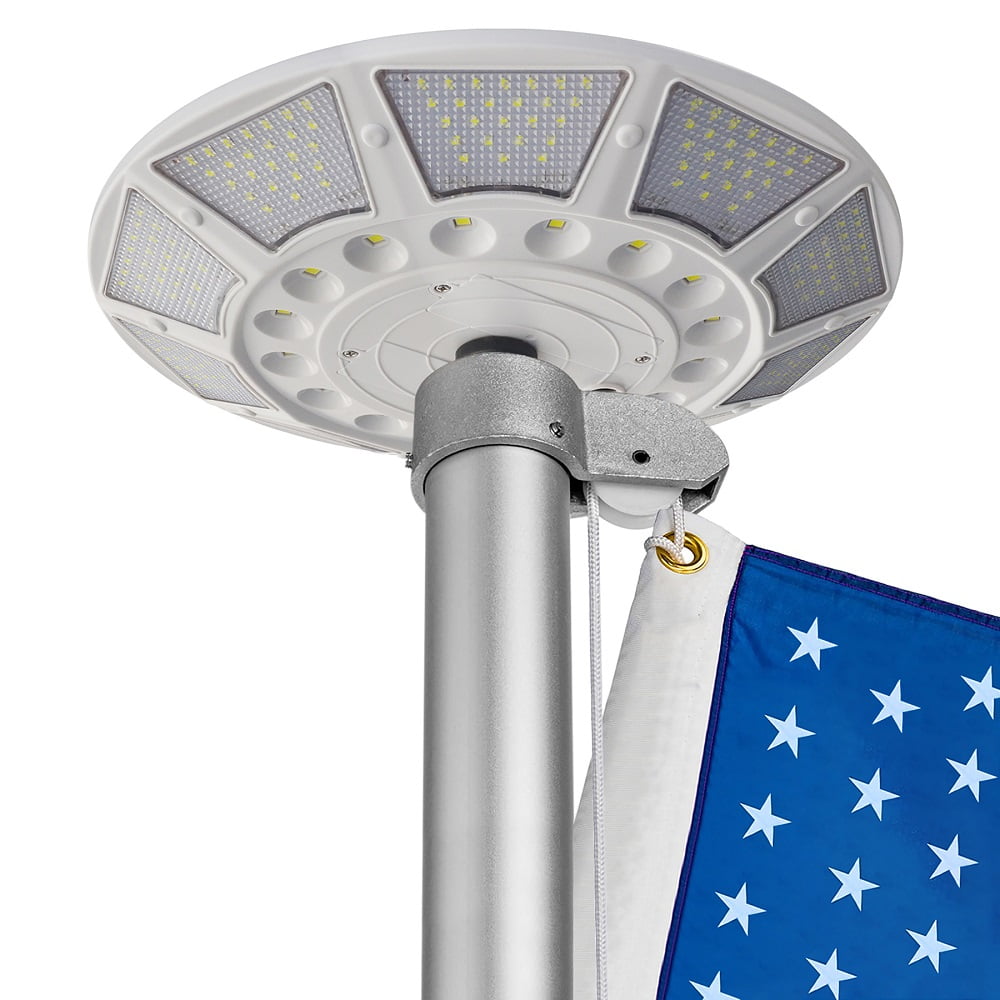 Solar Super Bright Flagtop Pole Light 4200 Lumens LumeGen