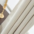 thumbnail image 6 of Elegant Iceland Metallic Grommet Blackout Curtain 54" x 84" Beige Rt Designers Collection, 6 of 7