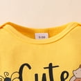 thumbnail image 3 of Emy Dola Newborn Baby Girl Clothes Infant Girl Outfits Long Sleeve Ruffle Letter Romper + Floral Bell Bottoms + Headband Set, 3 of 9