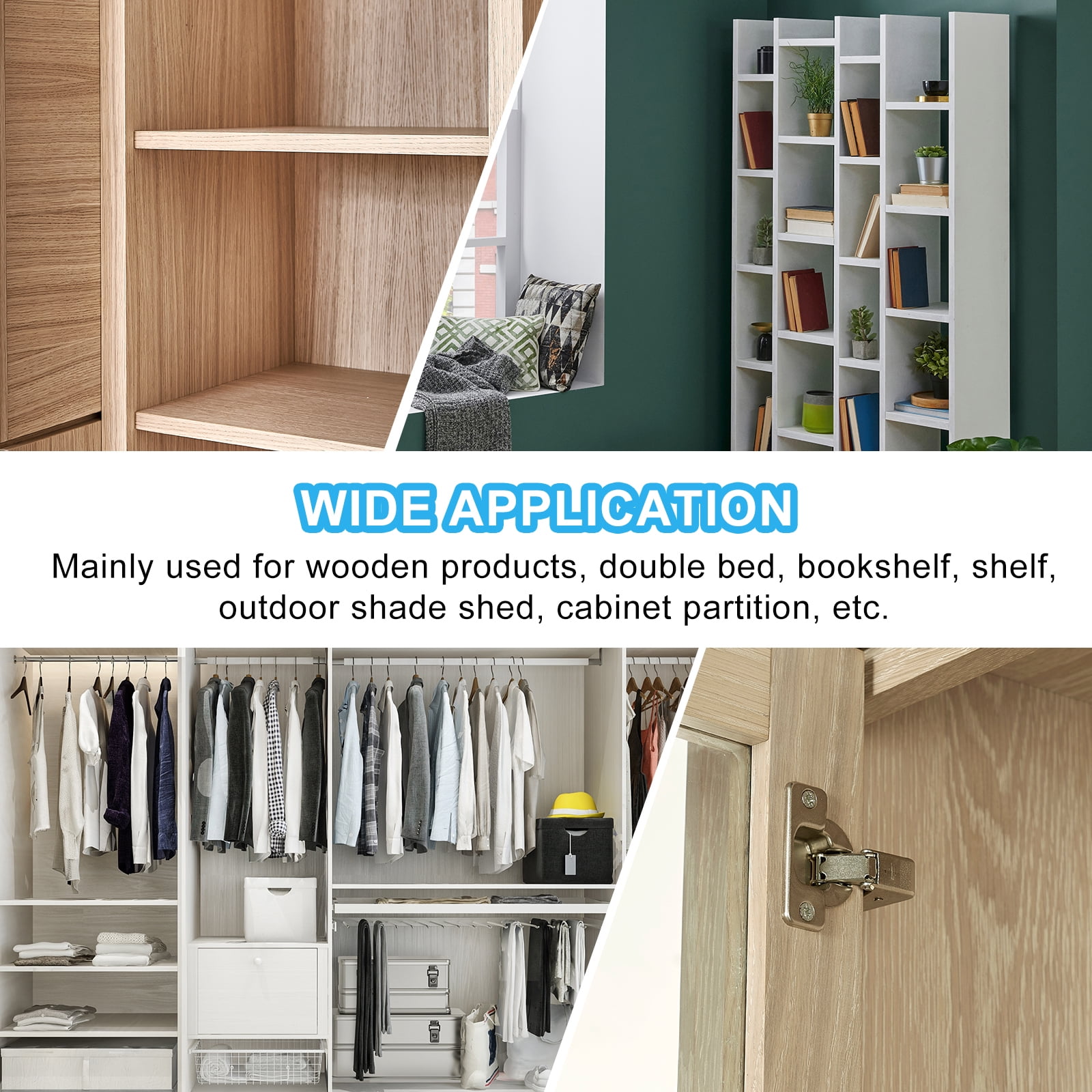 Uxcell 304 Stainless Steel Dowel Pins 10 x 100 Mm, 100 Pack Metal Dowel Pins Shelf Pegs Support Shelves Bunk Bed Fasten Elements