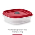 thumbnail image 2 of Set de almacenamiento de alimentos Rubbermaid, 16 piezas, plástico sin BPA, rojo, 2 of 6