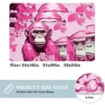 thumbnail image 2 of Monkey Polyester Non-Slip Indoor Carpet Kitchen Mat - Machine Washable Door Rug Chair Mat, 2 of 6