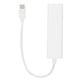 thumbnail image 5 of Hub de puertos concentrador adaptador de red blanco ultradelgado para OS X para Linux para Xp para ANGGREK Otros, 5 of 8