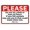 Warning Sign 1, variant on Please Keep Dogs Off of The Grass Dog Walkers Rules Sign - 12×8 Inches, Metal Plaque, Home Garden Pet Decor